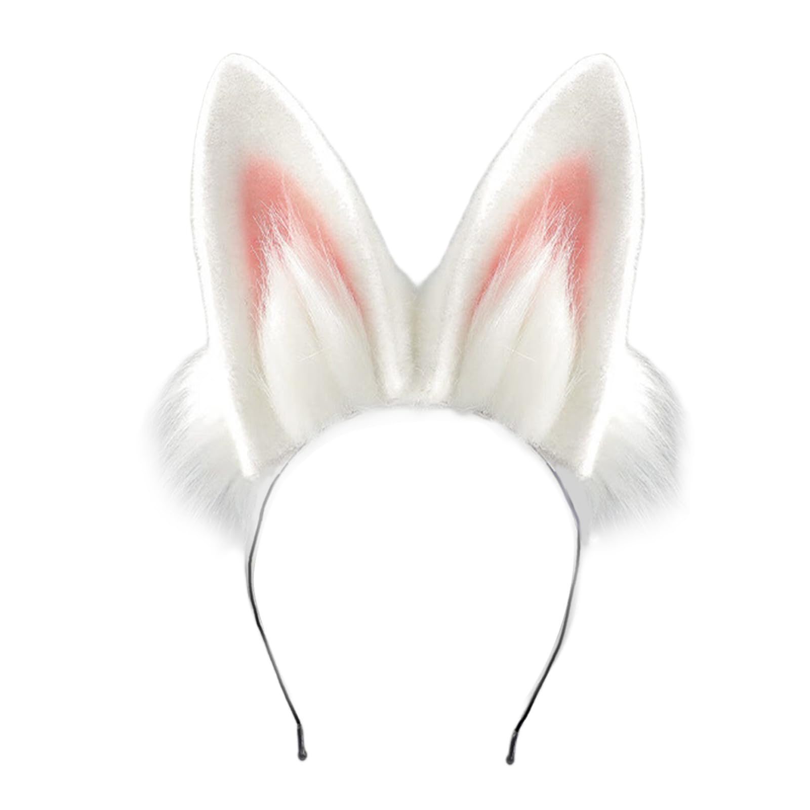 Buxuaaaa Bunnies Ear Hairband Bunnies Tail Costume Halloween Cosplay Costume Ears Headband Faux Furs Animal Tail Faux Furs