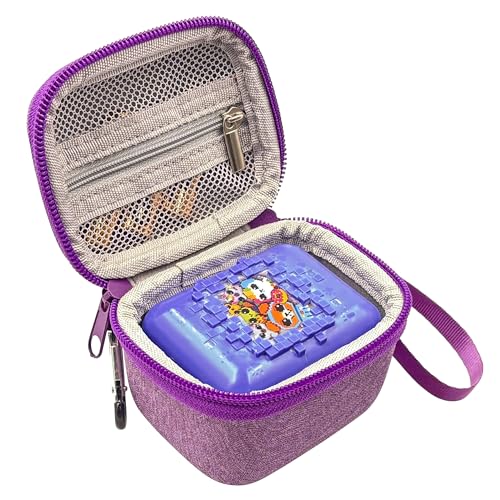 LeoTube Hard Carrying EVA Case Compatible with Bitzee Digital Pet Interactive Virtual Toy, Storage Travel Holder for Bitzee Virtual Electronic Pets Accessories for Kids (Case Only) (Purple)