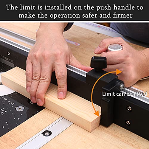 Piaopiaoniu 1 Pcs Fence Flip Stop T Track For Precision Miter Gauge Fence System Woodworking Limiter Woodworking Tools Diy Accessiories #TOP6