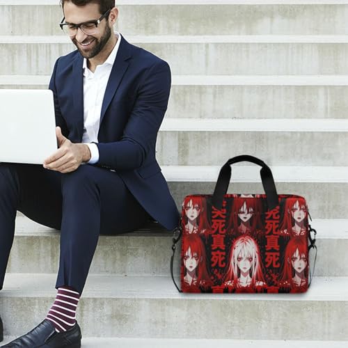 Funda para portátil con asa y correa 15.6 pulg roja miniatura 3