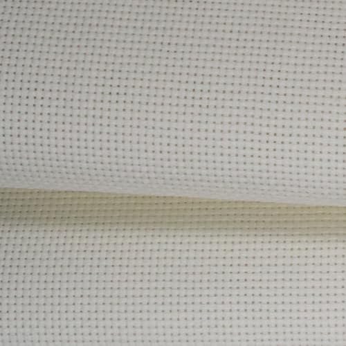 Image of KCS 59 inch x 1 Yard (93cmx149cm) 11ct Counted Cotton Aida Cloth Cross Stitch Fabric (Antique White)