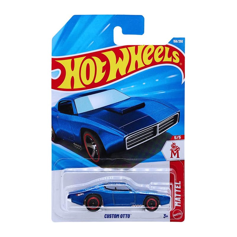 Image of Hot Wheels Custom Otto Mattel Ages 3 and Up 156 /250 (Blue)