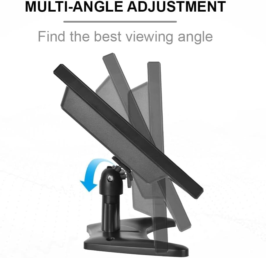 Miniatura 8 de Hikity Monitor HDMI pequeño de 11.6 pulgadas 1920 x 1080P Monitores CCTV portátiles con BNC, AVI, VGA, cable de entrada HDMI, control remoto,