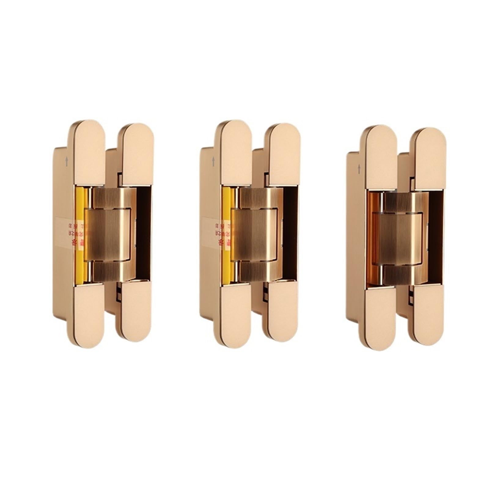 1pcs Hidden Hydraulic Hinge Spring Invisible Door Hinge(Golden 80kg)