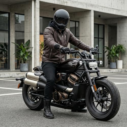Image of Blaq Ash Men's Faux Leather Biker Jacket with Removable Hood, Quilted Shoulder, Dark Brown