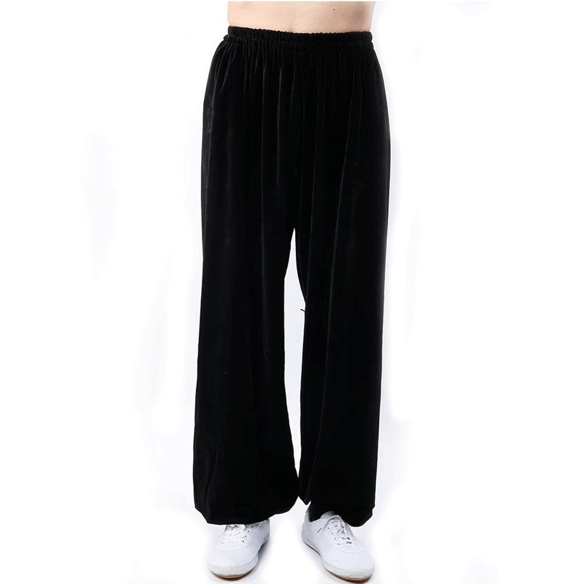 Unisex Kung Fu Hose mit 4-Wege-Stretch - Atmungsaktive Martial Arts Hose für Tai Chi, Yoga, Jogging - Hohe Taille & Beinöffnung (Damen & Herren)