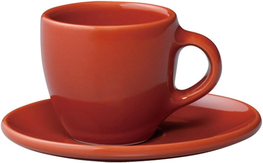 KINTO 26546 Topo Cup & Saucer, 2.8 fl oz (80 ml), Gray