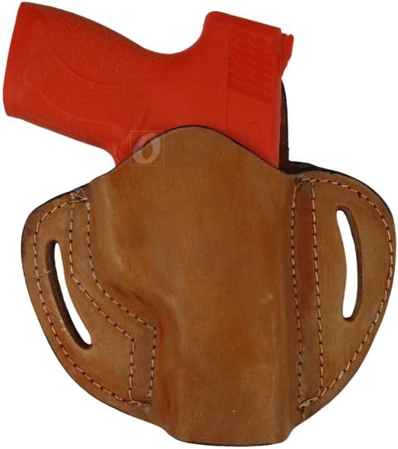 Leather Holster Fit S&W M&P Shield 9mm OWB Hand Tooled Pancake Style Tactical Cowboy Carry EDC
