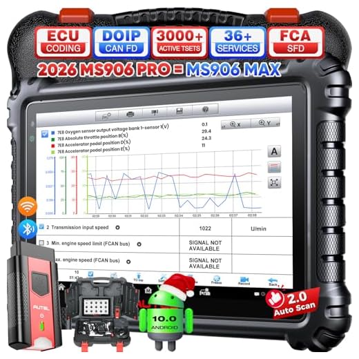 Autel MaxiSys MS906 PRO Scanner, 2023 Advanced ECU Coding Bi-Directional Diagnostic Scan Tool, Same as MaxiCOM MK906 PRO, Upgraded of MK908 MS906BT MK906BT MS906, 36+ Services, FCA AutoAuth, 4G+128G