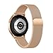 LYYLTX Edelstahl Mesh Uhrenarmband 18mm Metall Ersatz Armband Magnetverschluss Smartwatch Schnellverschluss Watch Uhren RoseGold Ersatzband Für Damen Herren