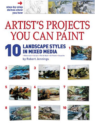 10 Landscape Styles Mixed Media collection de posters d'art mixte