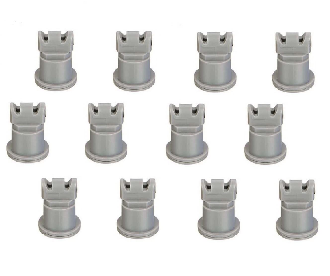 Pack of 12 - TeeJet AI Turbo TwinJet Gray Flat Spray Tip Rated 0.6 GPM @ 40 PSI Farmer Bob's Parts AITTJ60-11006VP