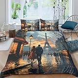 HAUTE QUALITÉ : Fabriquée à partir de tissu polyester sélectionné de haute qualité, cette housse de couette est composée des meilleurs matériaux. Il est doux au toucher et présente une excellente douceur pour la peau ; le tissu est fin et serré, résistant à l'usure et anti-rides, il conserve sa texture moelleuse et douce d'origine.