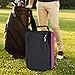 Vaveren Golf Shoes Pouch Shoe Carrier Bag Zippered Sturdy Golf Accessories Sports Shoes Bag Golf Shoes Case for Gym Men Women Outdoor, Pink