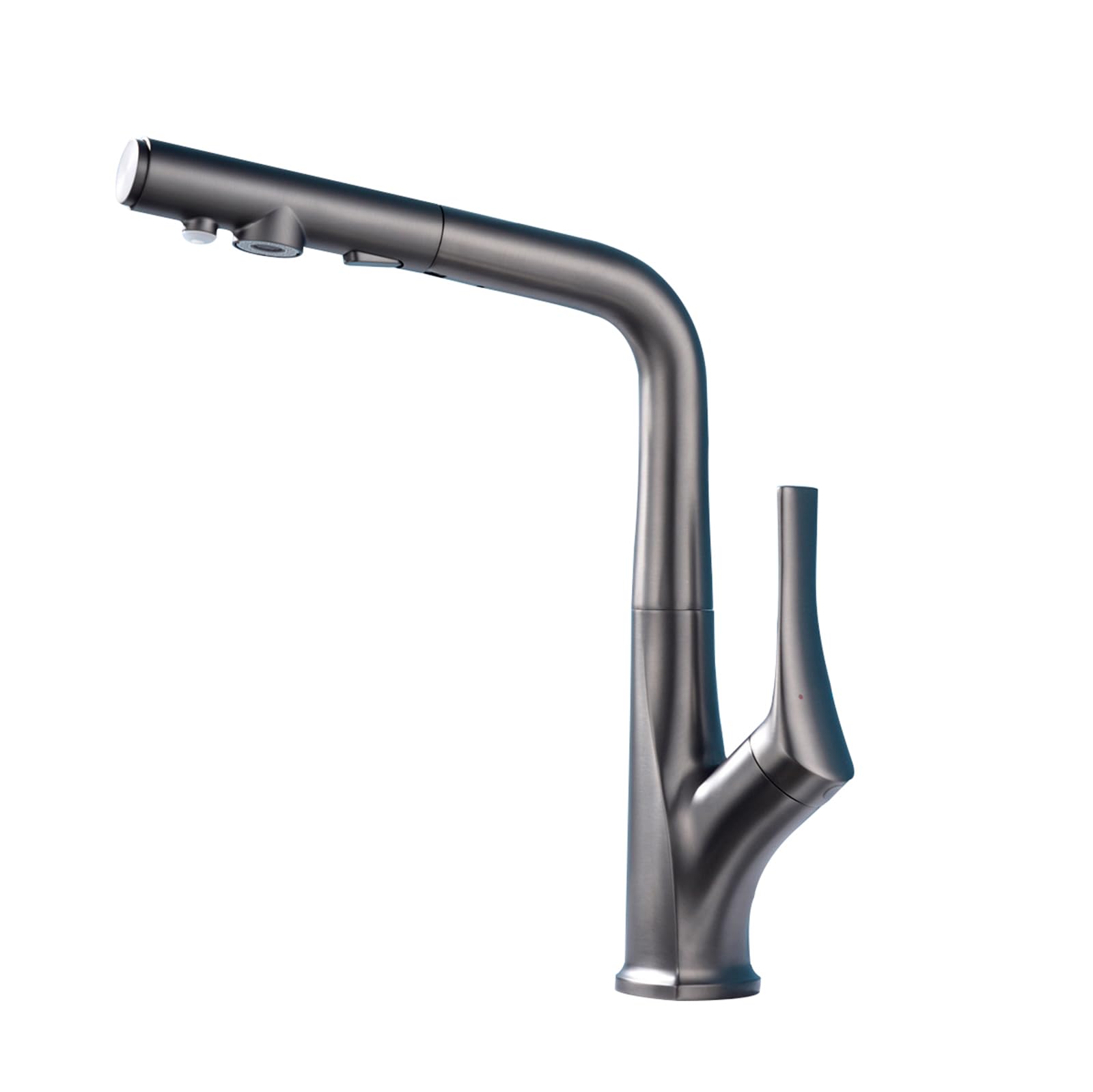 GLETSF Gold/Chrome Kitchen Faucet with Water Filter - Brass Mixer Tap for Drinking Water - Purify Kitchen Sink Tap - Stylish Design - Golden Nero Finish,Cromo