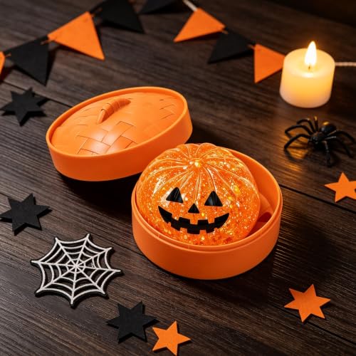 KangJJ Giant Dumpling Squeezable Halloween Dumpling, Dumpling Squish with Steamer Colorful Dumplings Stress Balls Stress Relief Fidget Sensory Toy for Holiday & Birthday Gifts Stretchy Desk Toys - Image 2