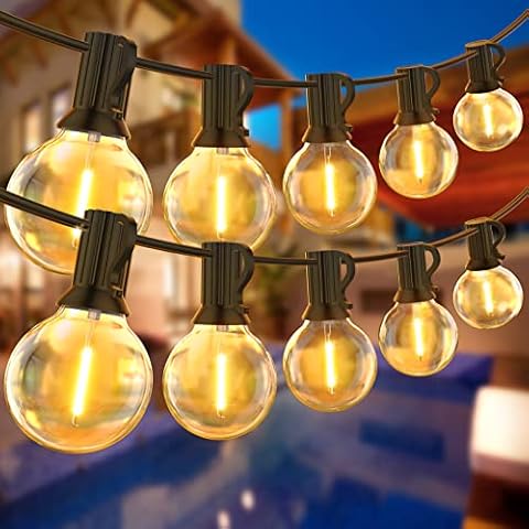 Guirnalda Luces Exterior BokiHuk 36M IP45 Impermeable Cover