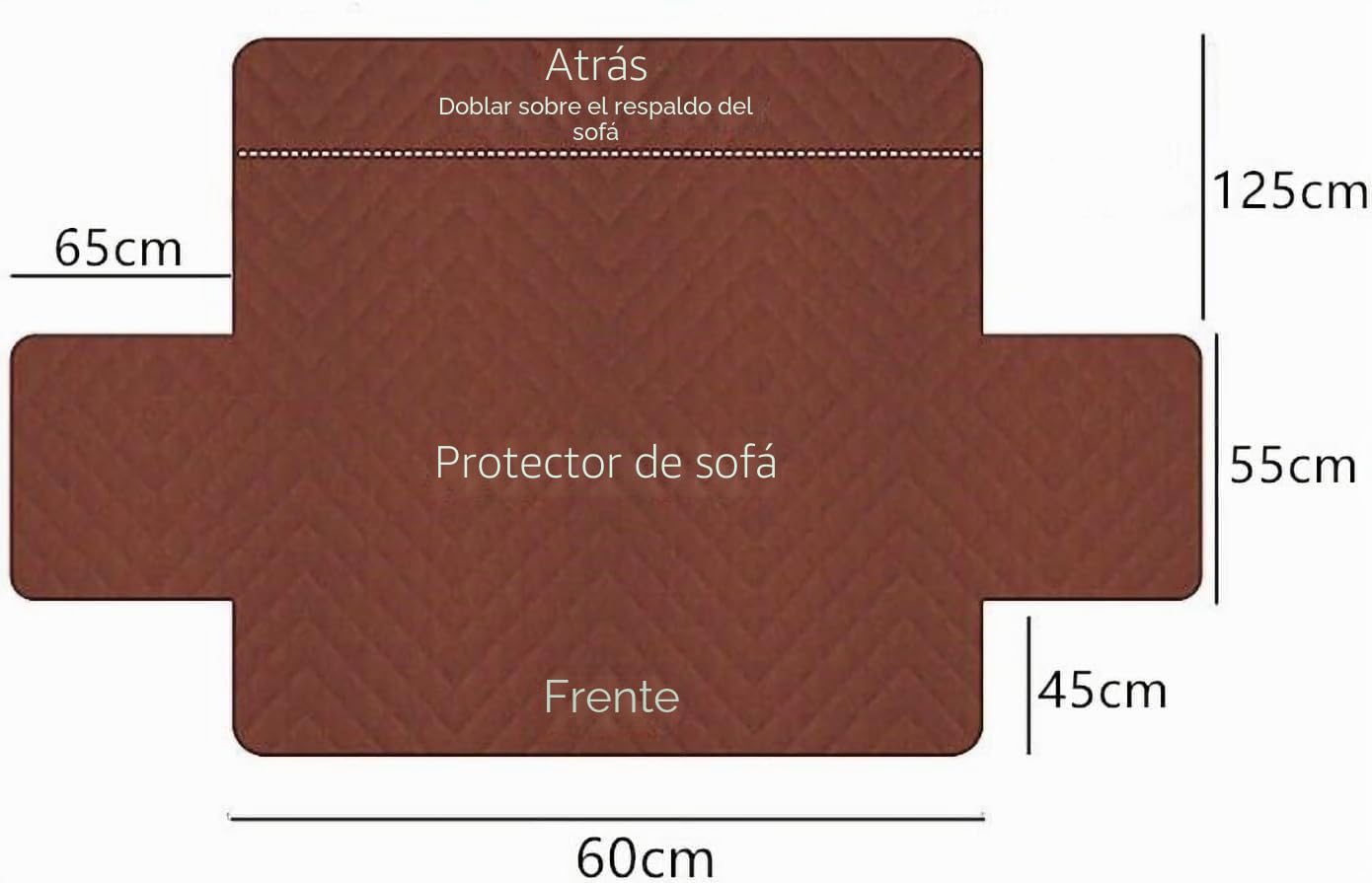 EBETA Protector de sillón de Felpa Suave Funda para sillón Fundas para reposabrazos Nueva Funda para sillón Antideslizante Funda para Silla Relax de Piel sintética esponjosa (Blanco)