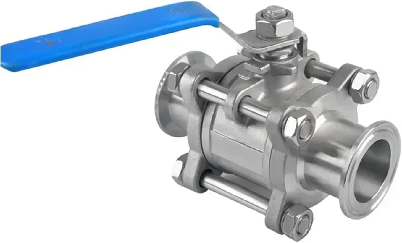 Customized Motorized Ball Valve Hygienic Food Grade Ss316l 3 Piece Tri Clamp Manual