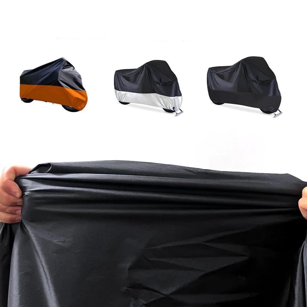 pour Goldwing 1800 GL pour Gold Wing GL1800 Couverture Moto Étanche Solt Extérieur Anti Poussière Moto Couvertures Pluie Pièces(Orange,4XL pour 230-260 cm)