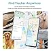 Google Android GPS Dog Collar (1 Pack), Mini Dog GPS Tracker, Smart Pet Activity Tracker, No Subscription, GPS Cat Collar Certified Finder, Anti-Lost, Finder Tag for Vehicles, Pets, Kids, Items