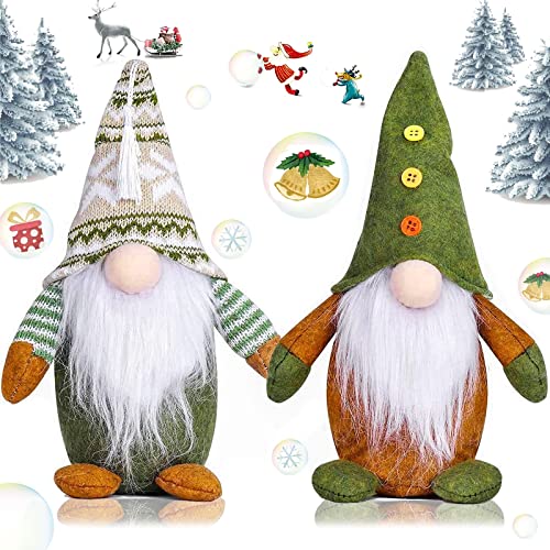 Gnomos Navidad,Sanlianzi 2pcs Gnomo Sueco Peluche Decoración Navideña Sin Rostro Adornos Navideños De Gnomos Muñeco De Navidad para Ornamentos De Navidad De Casa Hechas a Mano Regalo ,29*15cm Cover