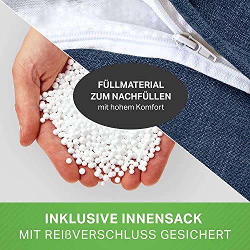 Green Bean© Indoor Sitzsack mit 200 Liter mit EPS-Perlen Füllung Kuschelig Weich Waschbar - Drinnen Stoff Bodenkissen… – Bild 8