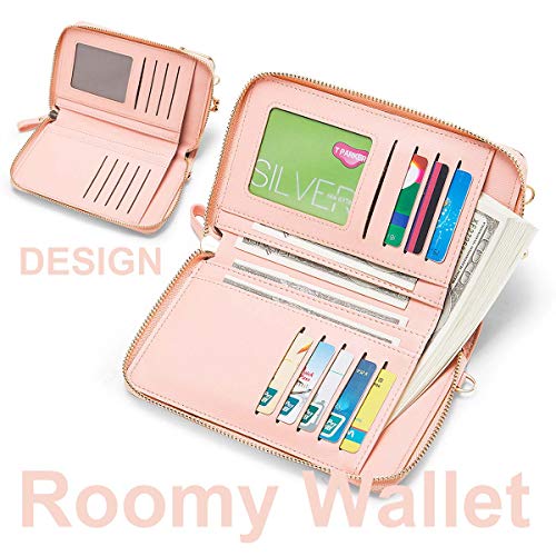 Womens Crossbody Bag Cell Phone Wallet Small Shoulder Purse Leather Card Handbag2