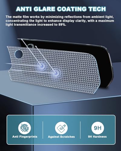 Image of CDEFG 2Pcs Anti-Glare Matte for 2026 Chevy Blazer EV Screen Protector, Tempered Glass for Chevy Blazer EV 2024-2026 (17.7 inch Navi+11 inch Dash) (LT /RS /SS) Accessories, 9H Screen Cover Anti-Fingerprint