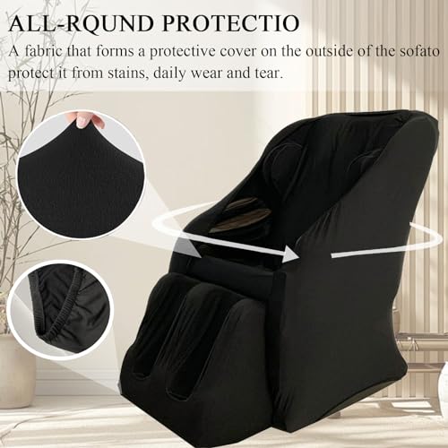 Housse de chaise de massage anti-usure pour fauteuil Zero Gravity en tissu extensible - 4