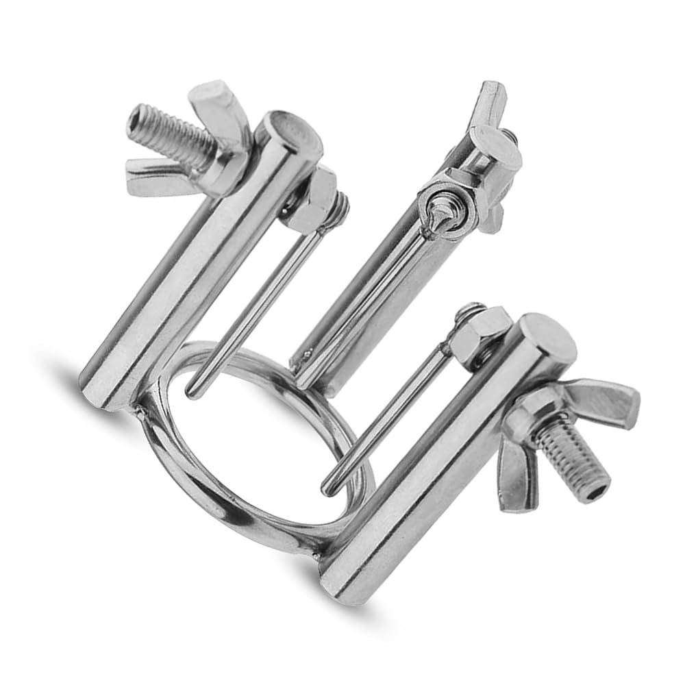 BDSMYEE Dilatatore Uretra in Acciaio Inox, Dilatatore uretrale regolabile in 3 Direzioni, Masturbatore Stimolatore del Glande Sextoys Uomo