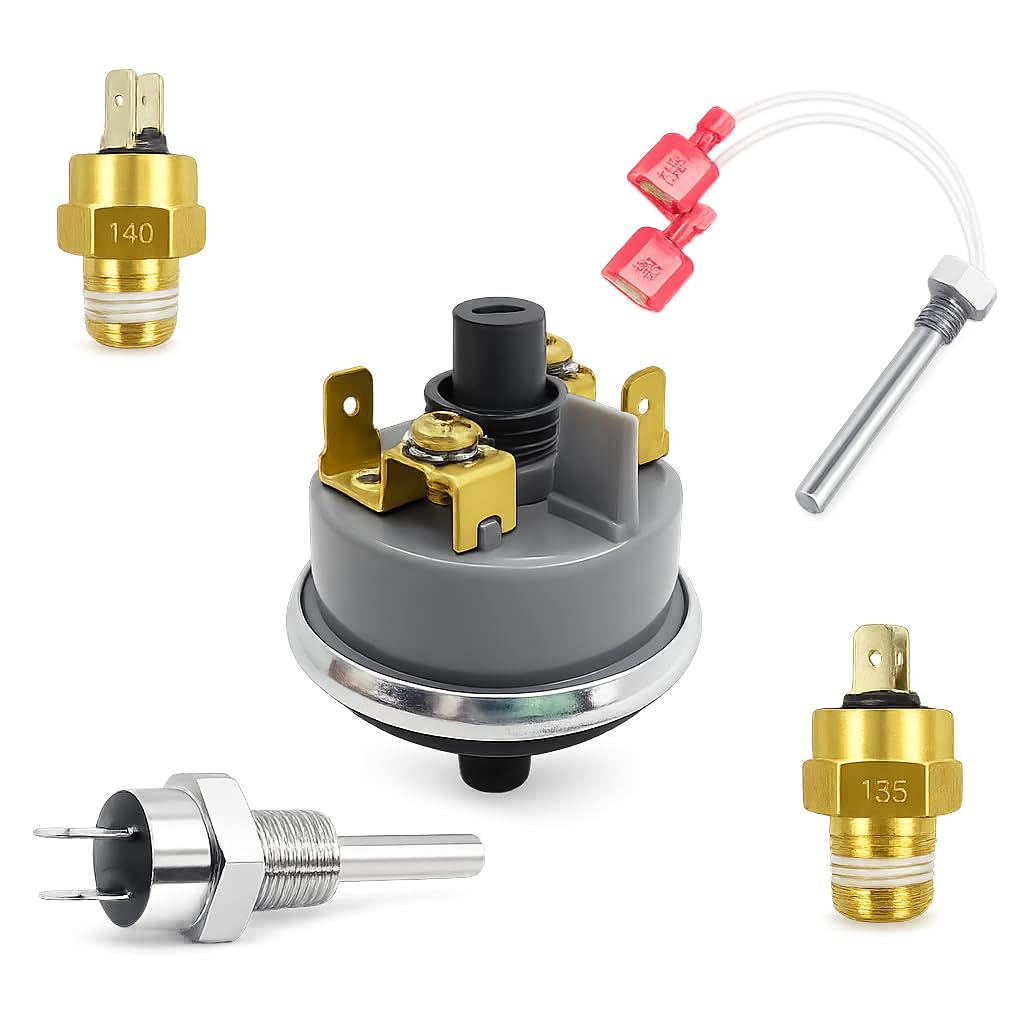 Pool Heater Repair Kit Compatible with Pentair Mastertemp Max-E-Therm Include Switch, Stack Flue Sensor, Thermistor,Replace for 42002-0024S, 42001-0053S, 42001-0060S, 42002-0025S, 42001-0063S-picture-13
