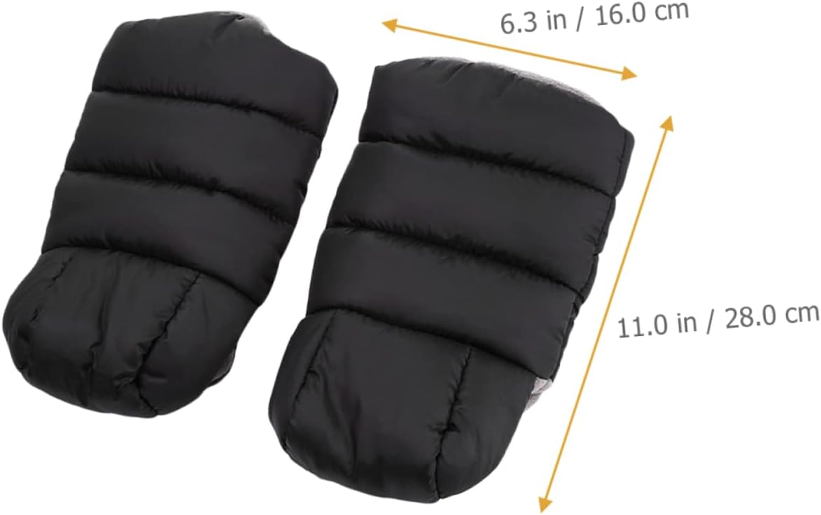 1pair Stroller Gloves Warm and Windproof Hand Warmers for Stroller Accessories Fit for Cold Weather