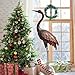 chisheen Outdoor Garden Crane Statues and Sculptures Metal Yard Art Statue for Garden Decoration Large Size