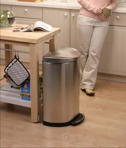 Amazon｜simplehuman ダストボックス セミラウンドカン