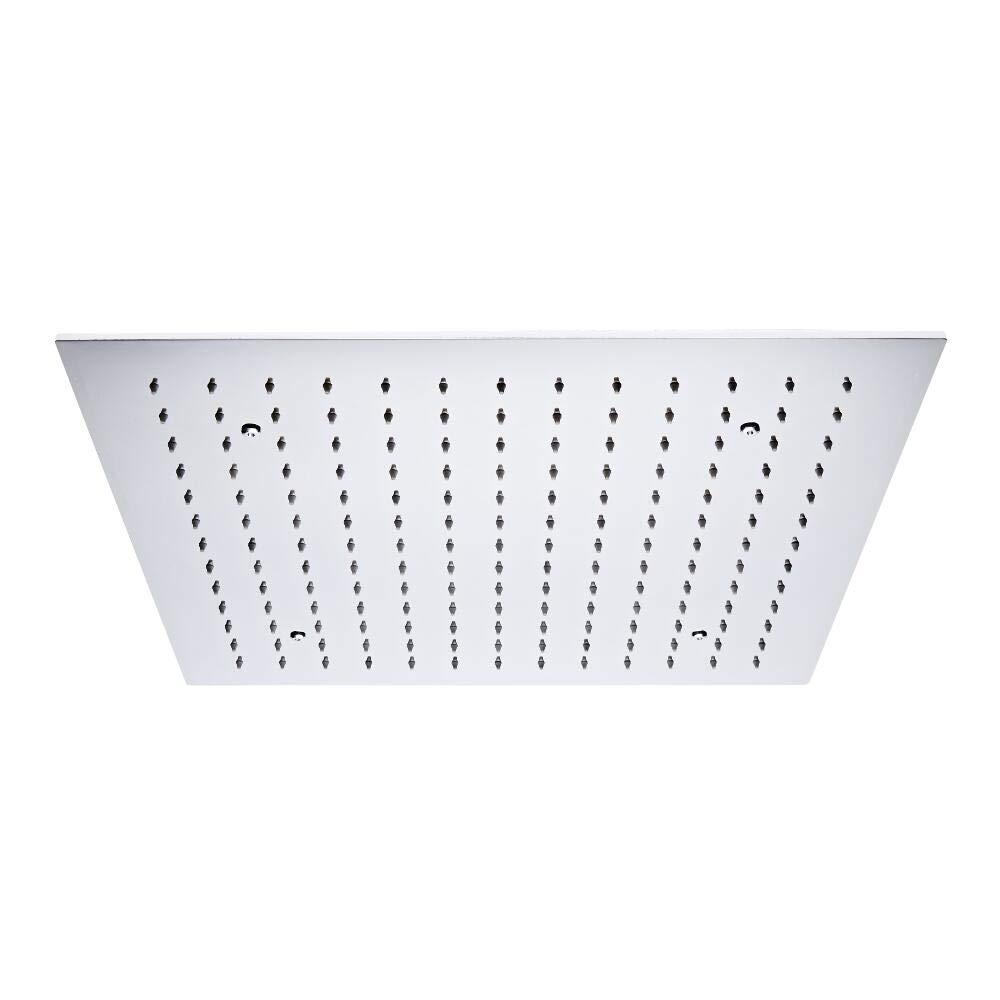 Milano Chrome Arvo 500Mm Square Ceiling Mounted Recessed Shower Head