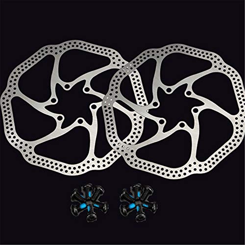 180Mm Disc Brake Rotor With 6 Bolts Stainless Steel Bicycle Rotors Fit For Road Bike, Mountain Bike, Mtb, Bmx ( Stainless Steel, 2Pcs) #TOP7