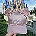 Disney Adult Rose Gold Tone Minnie Mouse Ears Hat