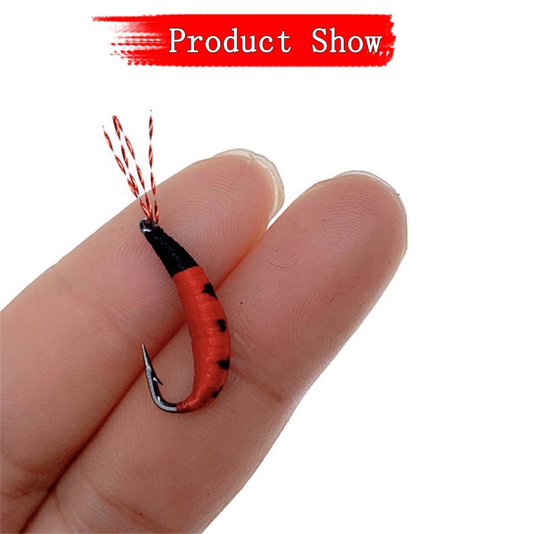 Fliegenfischen Fliegen Kit, 24-100Pcs Künstliche Fliegenfischen Köder Köder mit trockenen/nassen Fliegen, Streamer, Forelle Angeln mit Box.