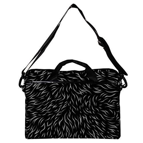 Bolso bandolera portátil 14 a 15.4 pulgadas diseño relieve gris 2