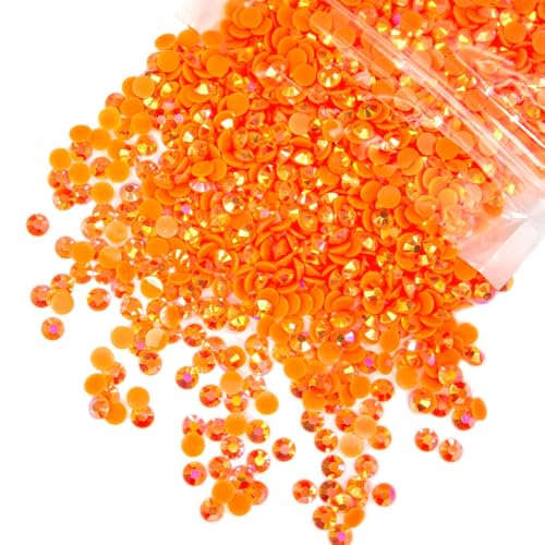 qiipii 5300PCS 3mm Transparent Resin Rhinestones Bulk Flatback Jelly Resin Stones SS10 Clear Bling Diamonds Gems Crystals Tumblers Bottles Charms for Nails Face Eyes Makeup Body Crafts Beauty Decor