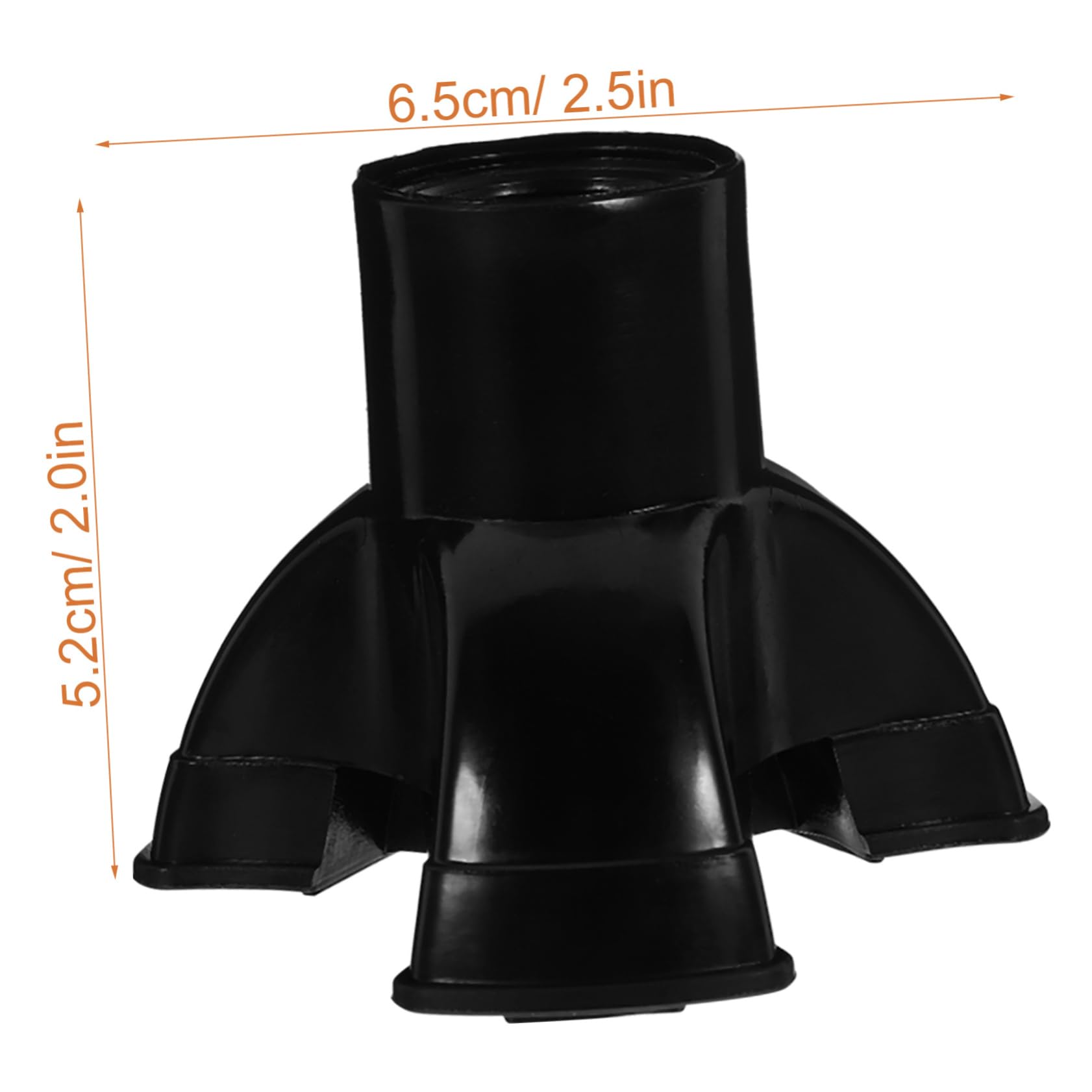 Didiseaon Walking Stick Accessories 4pcs Cane Tips Anti-Skid Wear-Resistant Foot Pads for Safe Walking