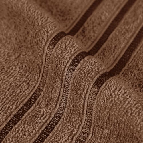 Image of MYTRIDENT Towel Set| Comfort Living | Quick Drying | Travel Friendly | for Men /Women | 3 PC Towel Set | 1 Bath (70 cm x 140 cm) 2 Hand (40 cm x 60 cm) | 100% Cotton 400 GSM - Coconut Shell