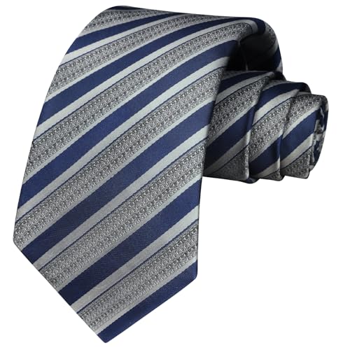 Image of Enlision Ties for Men Solid Color 3.35 inch Formal Business Necktie Classic Satin Mens Wedding Party Ties