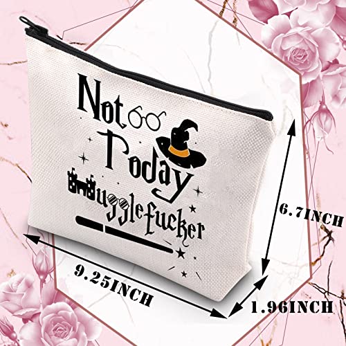 BDPWSS-Book-Lover-Makeup-Bag-Wizard-Gift-Travel-Pouch-Librarian-Reader-Bibliophile-Bookworm-Reading-Lover-Gift-Not-today