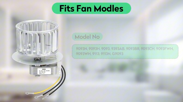 69353000 Vent Motor Assembly for 9093N, 9093H, 9093, 9393AB