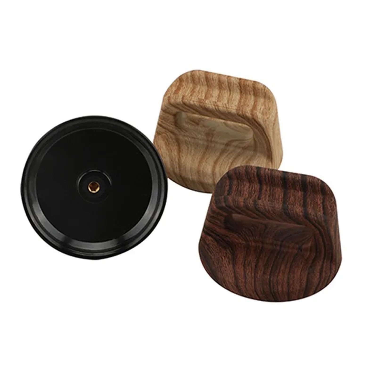 16 tapas universales de repuesto para tapas de ollas de cocina de madera | Se adapta a la mayoría de ollas y sartenes, fácil de instalar, baquelita duradera y acero inoxidable. Marrón claro
