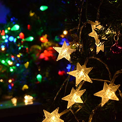 Homeleo 25Ft 50 Led Multicolor Star String Lights For Bedroom Decorations, Battery Operated Led Christmas Lights For Apartment Dorm Room Decor thumb #5