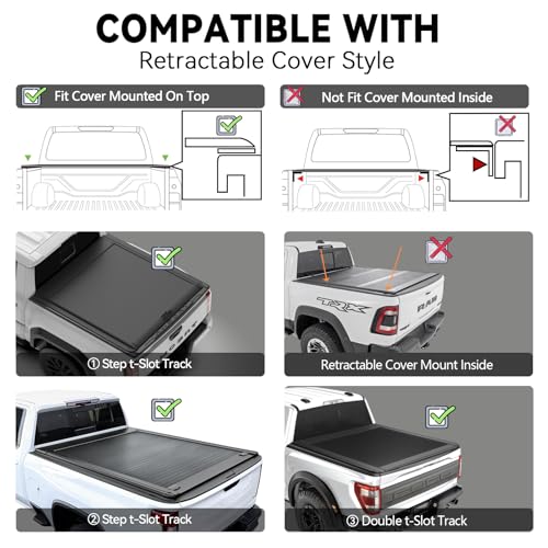 Image of Truck Bed Roll Bar Heavy Duty No-Drill Chase Rack Universal for Mid Size Pickup Tacoma Ranger Colorado Canyon Frontier, Multifunctional Cargo Protection Sport Bar with Light Mount Slots