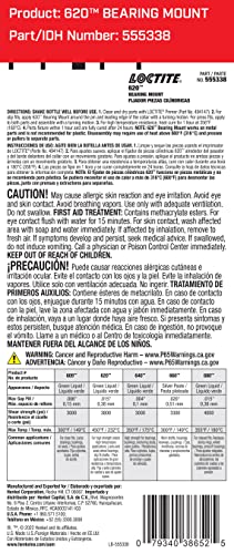 Loctite 38652 620 High Temperature Bearing Mount Bottle - 36 ml